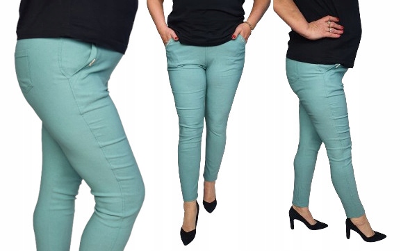 Klasyczne spodnie DUŻE ROZMIARY WYBÓR KOLORÓW 95% bawełna 5/6XL 50 Rozmiar 5XL/6XL