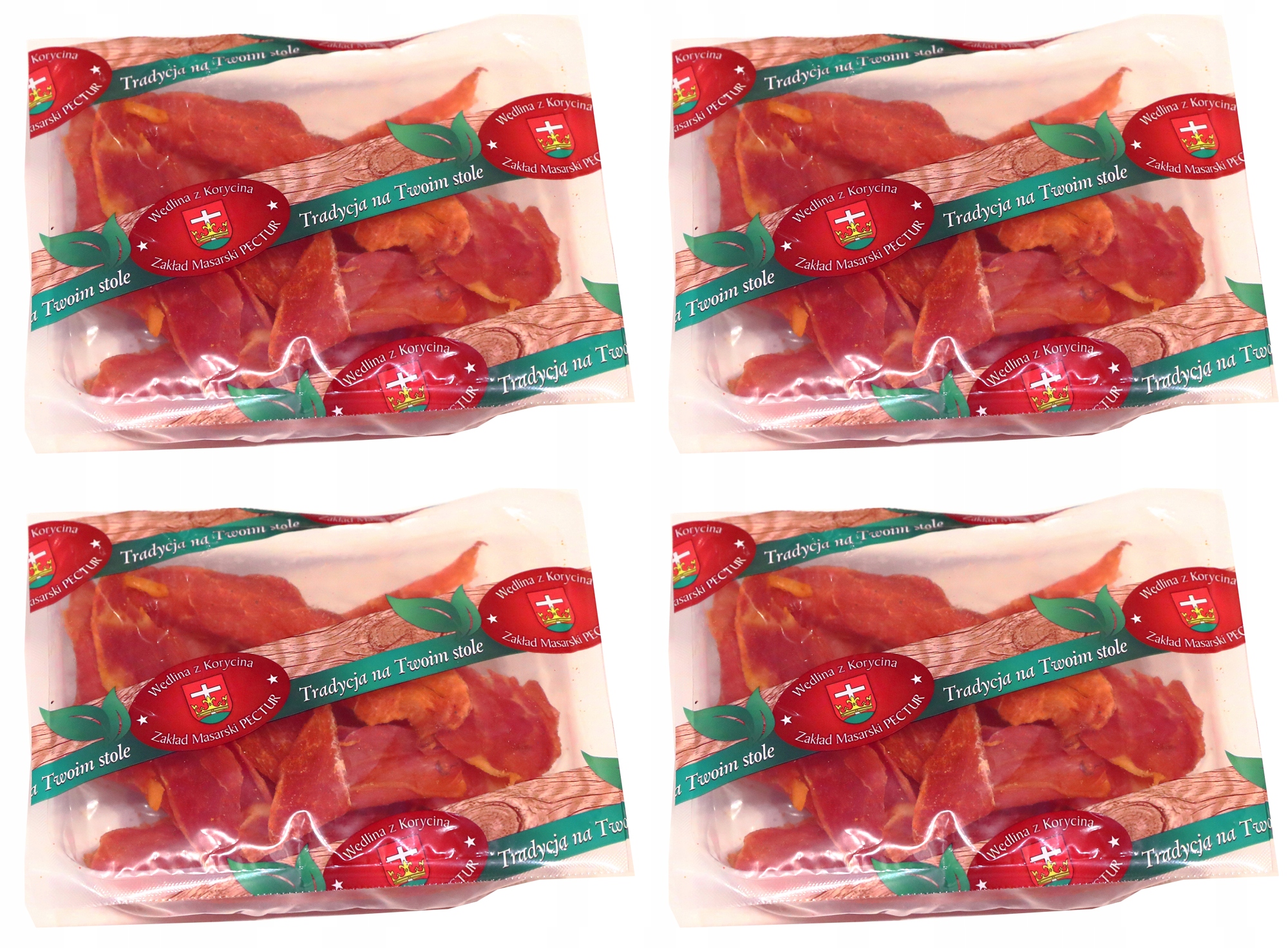 Levně Sušené vepřové maso chipsy ze šunky extra, nejvyšší kvalita x 4