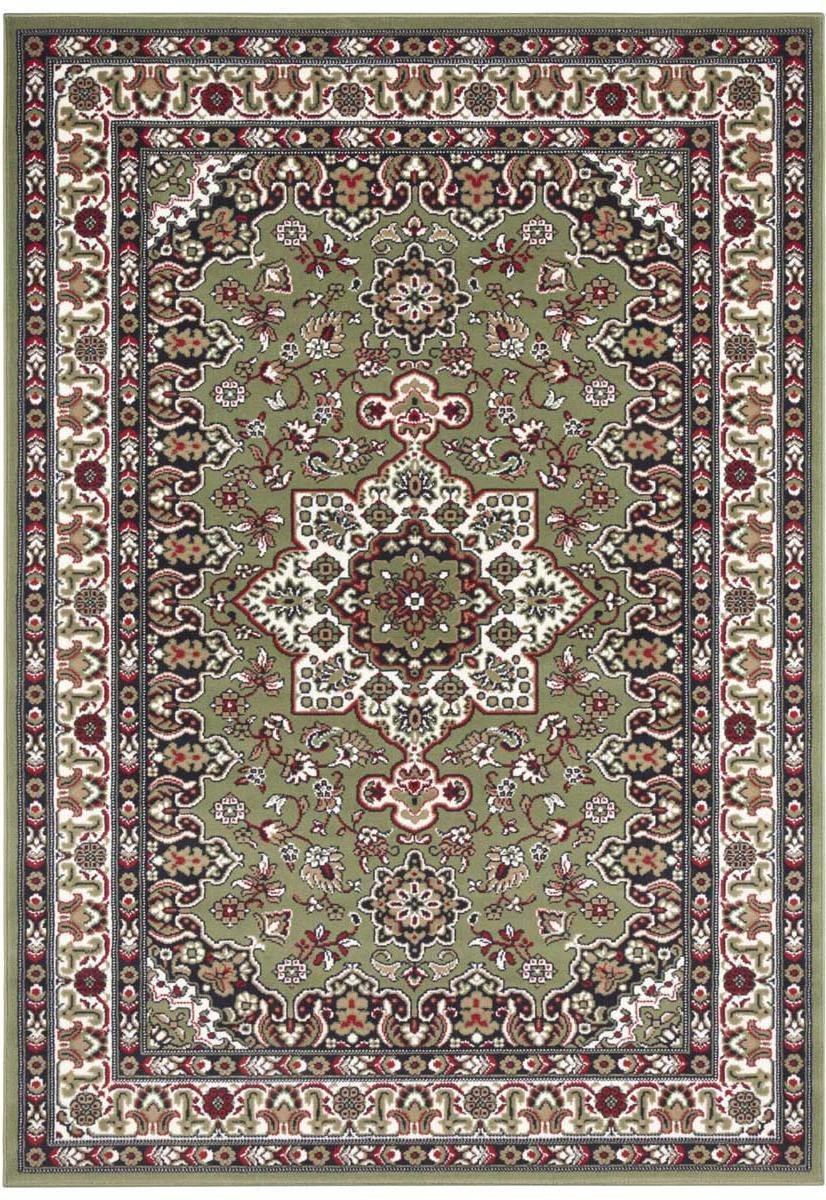 Klasický, tradičný zelený koberec do obývačky s mäkkým vlasom 200 x 290 cm