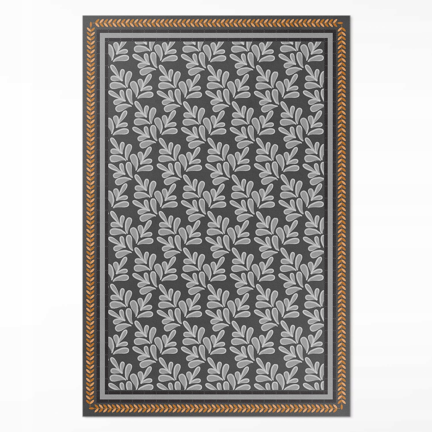 Vinylový dekoratívny koberec Kvetinový vrkoč s rastlinným motívom XXL 150 x 225 cm