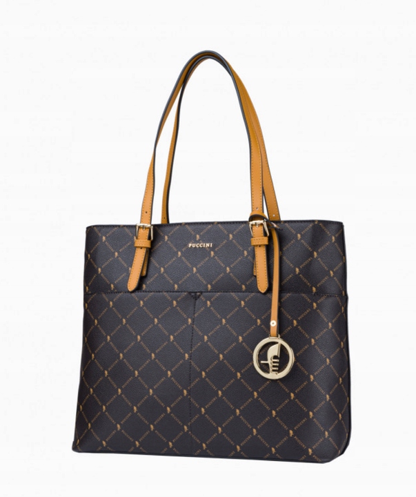 Torebka damska PUCCINI MONOGRAM BLXP0008 Kolekcja MONOGRAM