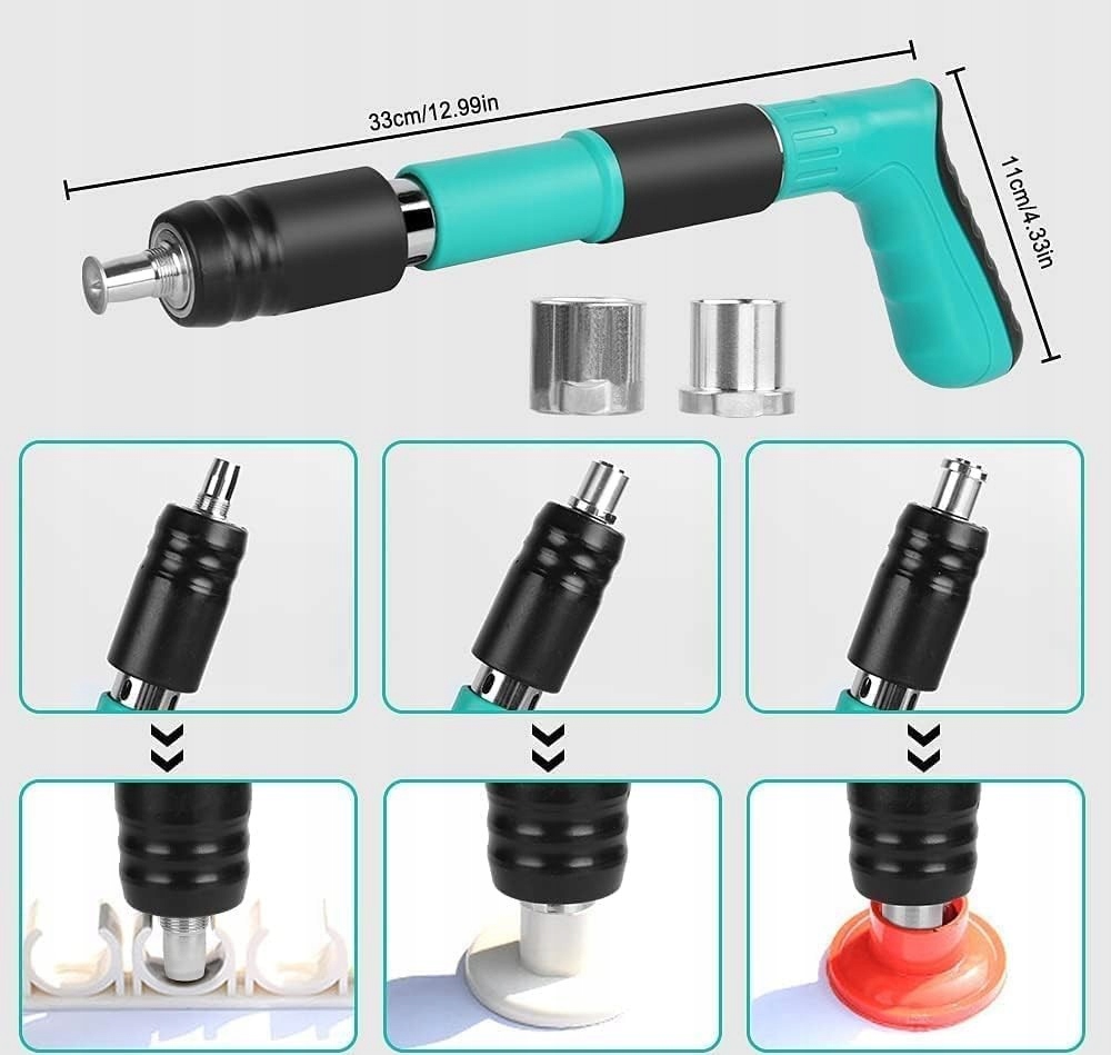 AIR GUN MANUAL FOR NAILS NAILER SET NAILER + 200 NAILS Power supply pneumatic