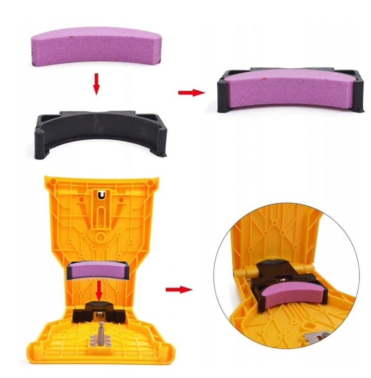 RĘCZNA OSTRZAŁKA ŁAŃCUCHA PIŁY SPALINOWEJ PILARKI KAMIEŃ SZLIFIERSKI