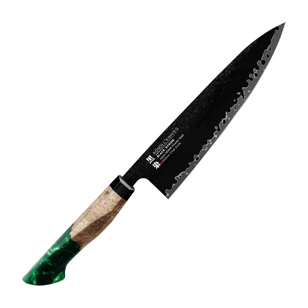 Kuchynský nôž Chef/Gyuto 205 mm Konoll Black Dyeing
