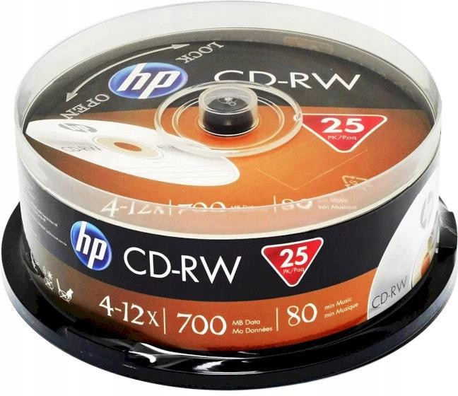 Płyty Cd-rw Verbatim Hp cake box (25szt)