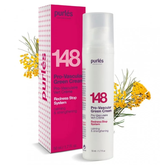 Purlés 148 Pro-Vascular Green Cream zielony krem do skóry naczyniowej