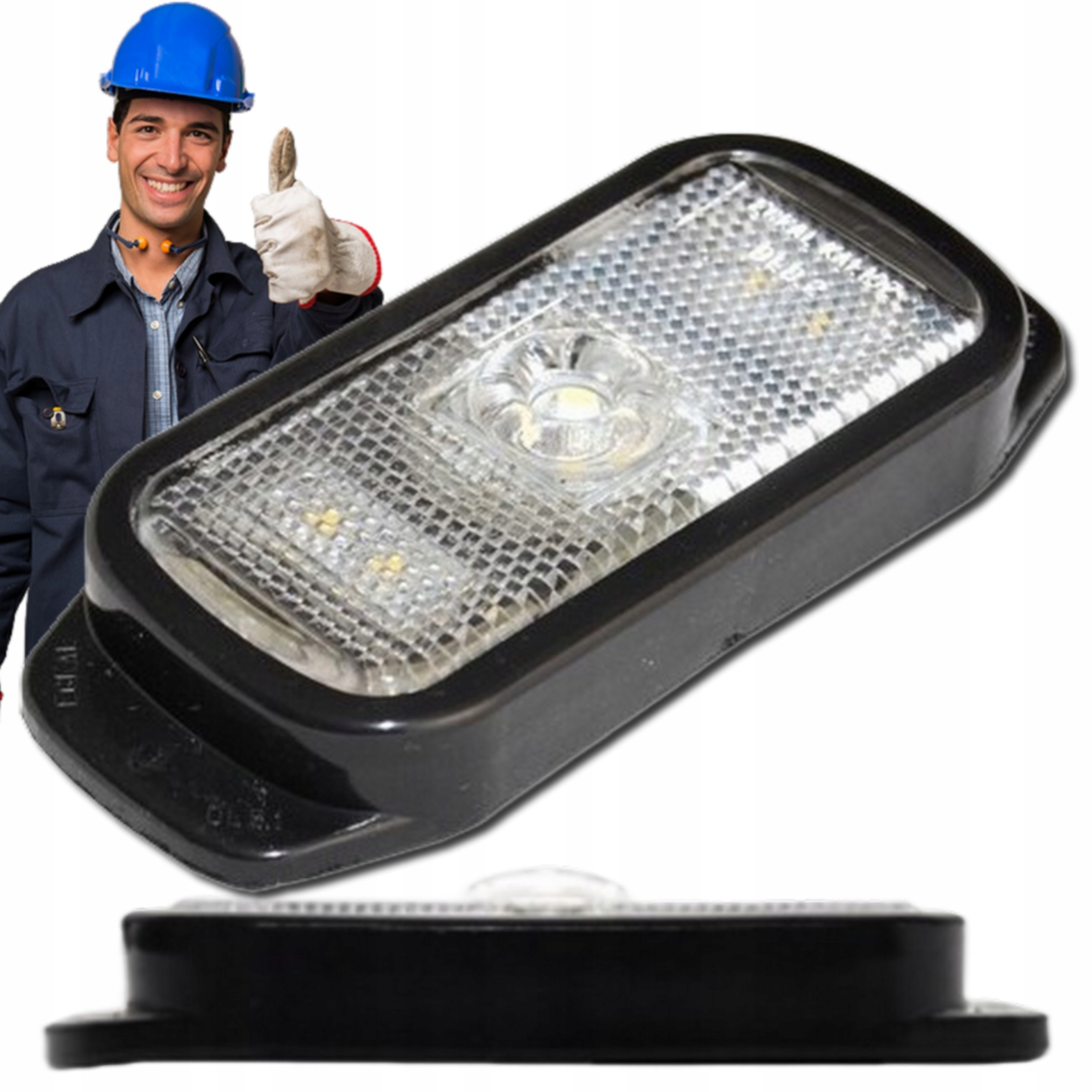 OBRYSÓWKA PRZÓD Lampa obrysowa LED BIAŁA lampka DIODOWA 12V 24V