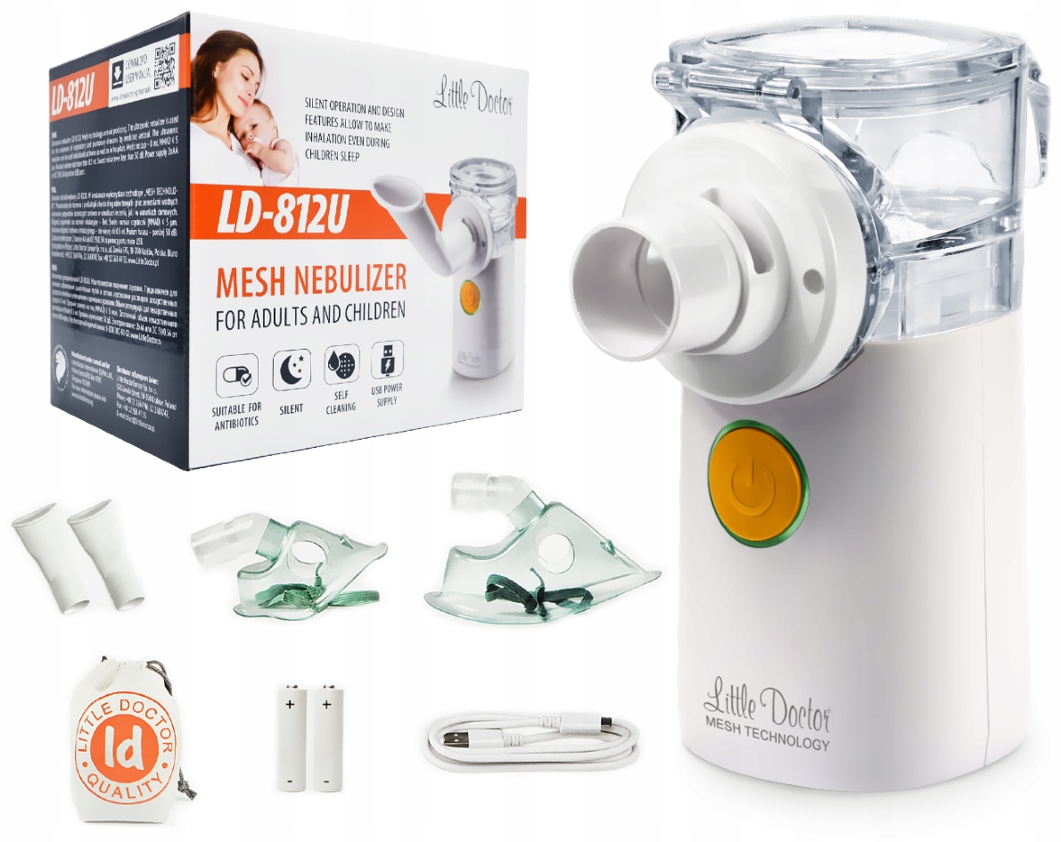 Inhalator ultradźwiękowy neubalizator Mesh LD-812U 12543828761 - Allegro.pl