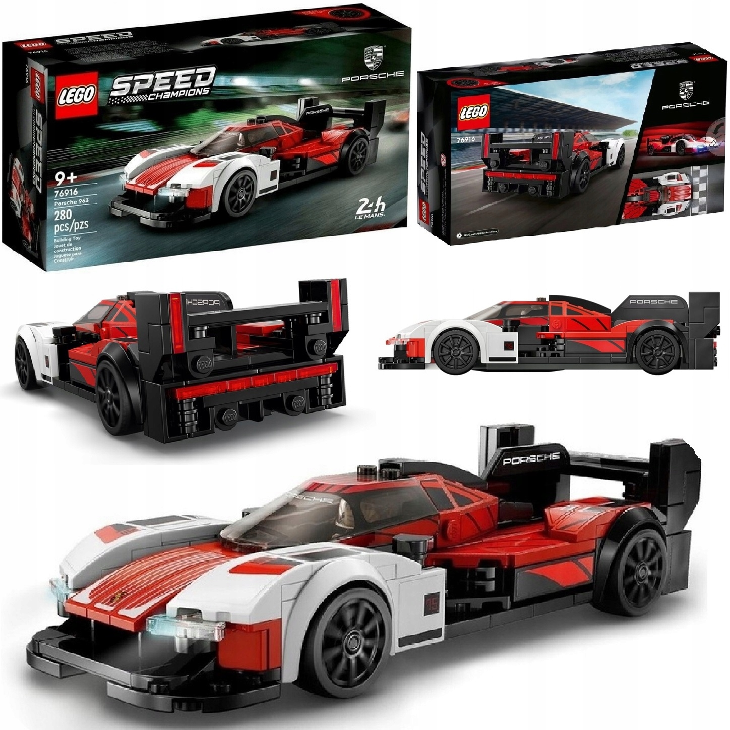 Lego Speed Champions Porshe 963 Wyścigówka Samochód Formuła 1 Zabawka 9+