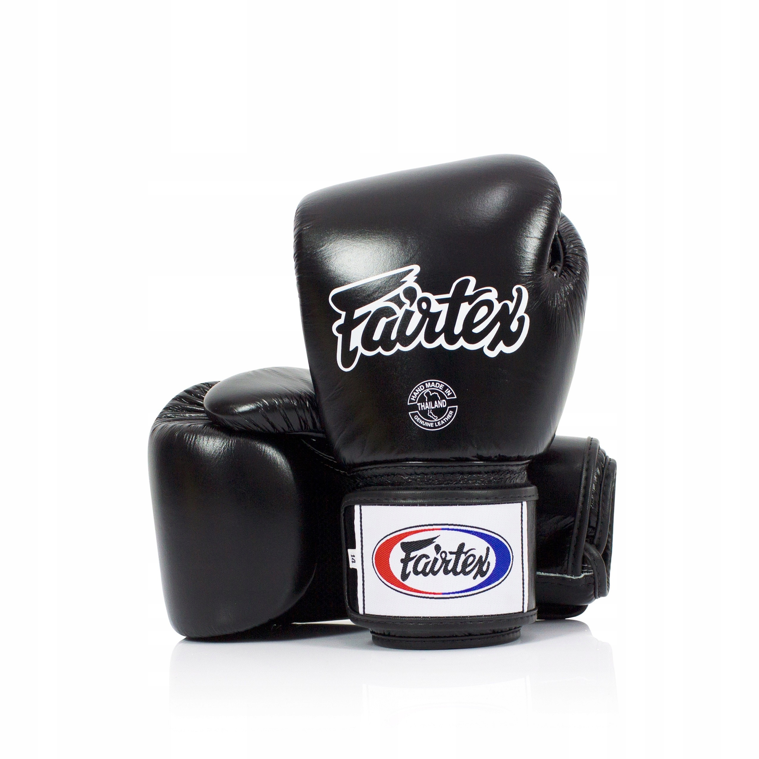 Rękawice Bokserskie Fairtex BGV1, Skóra Premium, Czarny, 14oz
