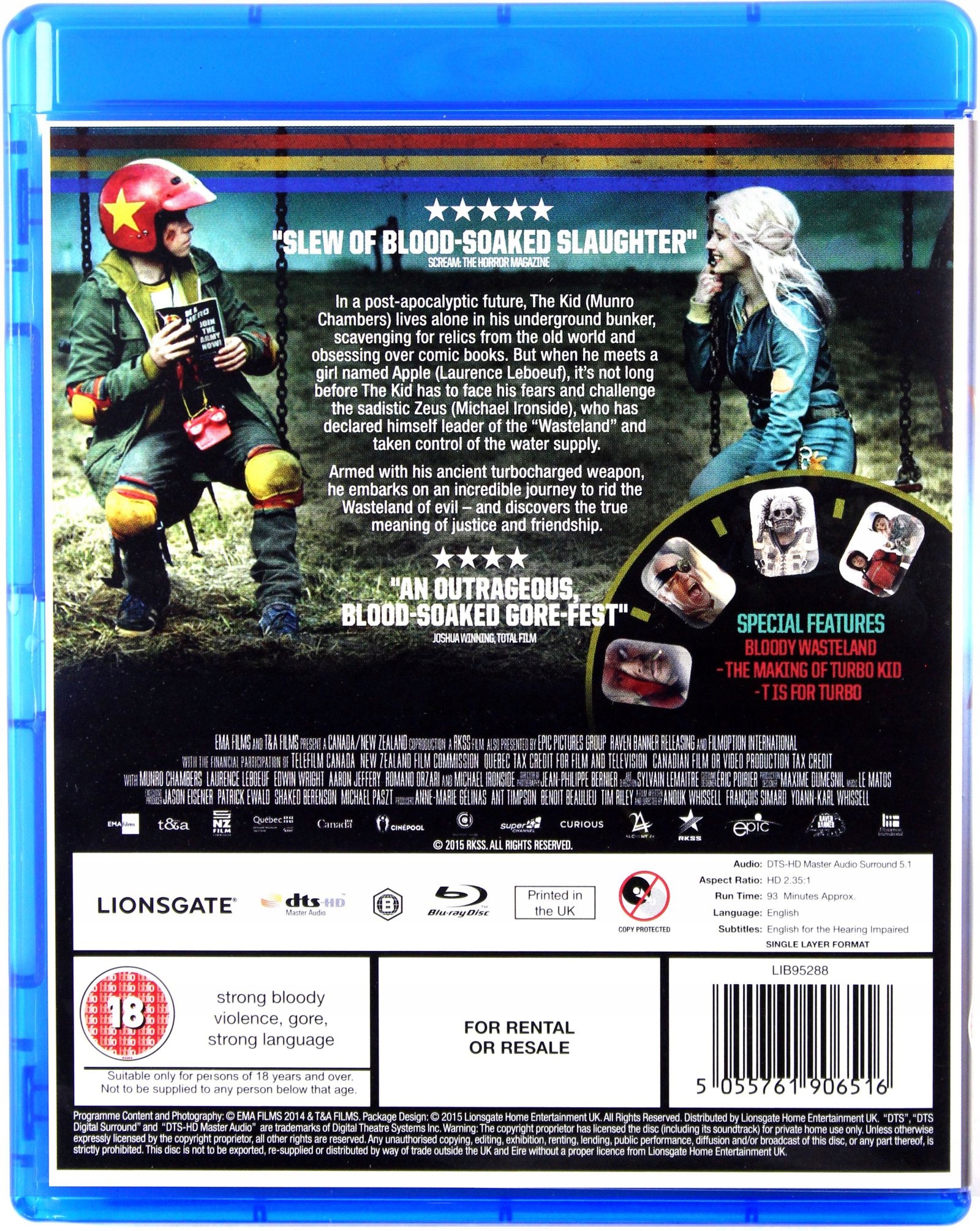 TURBO KID (BLU-RAY) Stan opakowania oryginalne