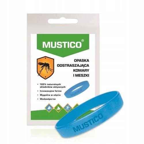 

Mustico Opaska odstraszająca komary i meszki, 1szt