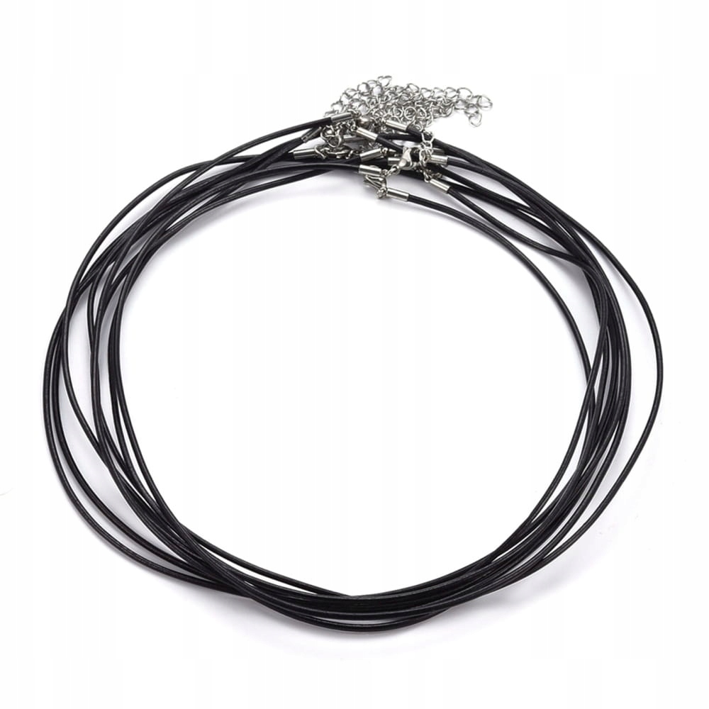 

Fusima Rzemyk skórzany czarny 1,5 mm 48+5 cm