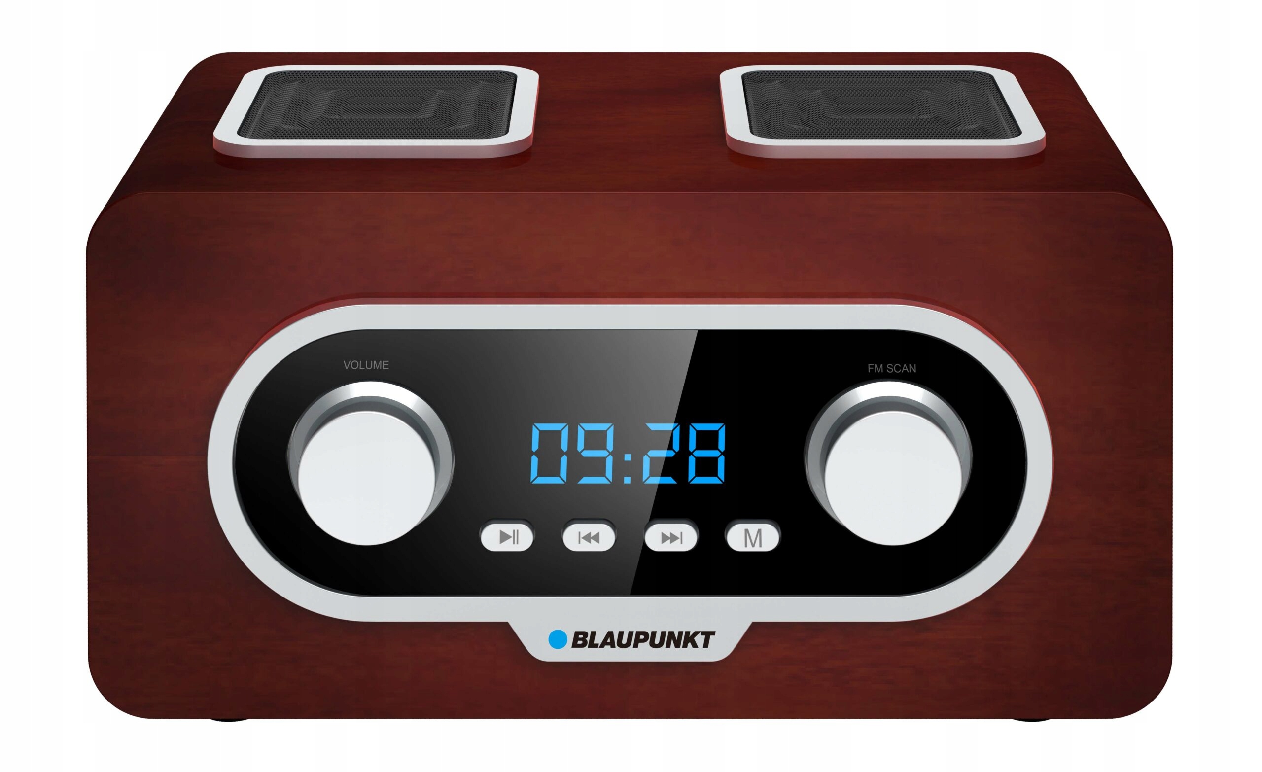 Blaupunkt PP5.2BR Přenosné Fm rádio MP3 Usb AUXPilot Anténa Retro Dřevo
