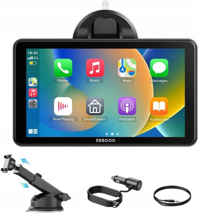Ekran Samochodowy Carplay I Android Auto 7-CALOWY Essgoo 743CP