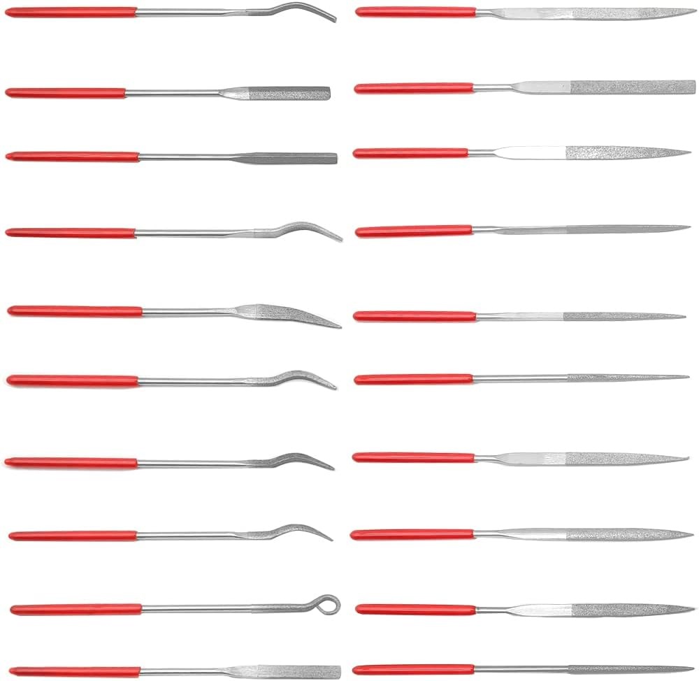 Sada 20 Mini Diamantových Pilníků 3X140 MM Na Šperky