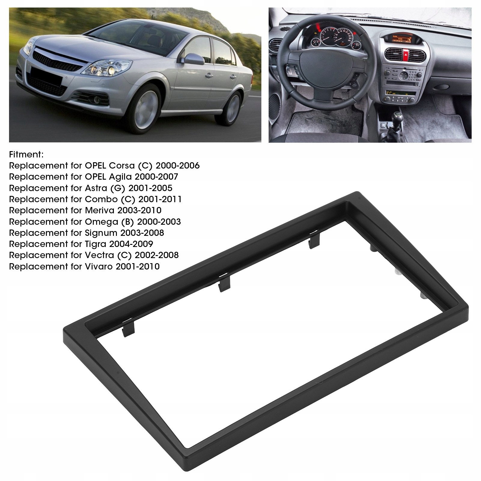 2Din Front Control CD Radio Fascia Frame Dash Kod producenta 1614210138511