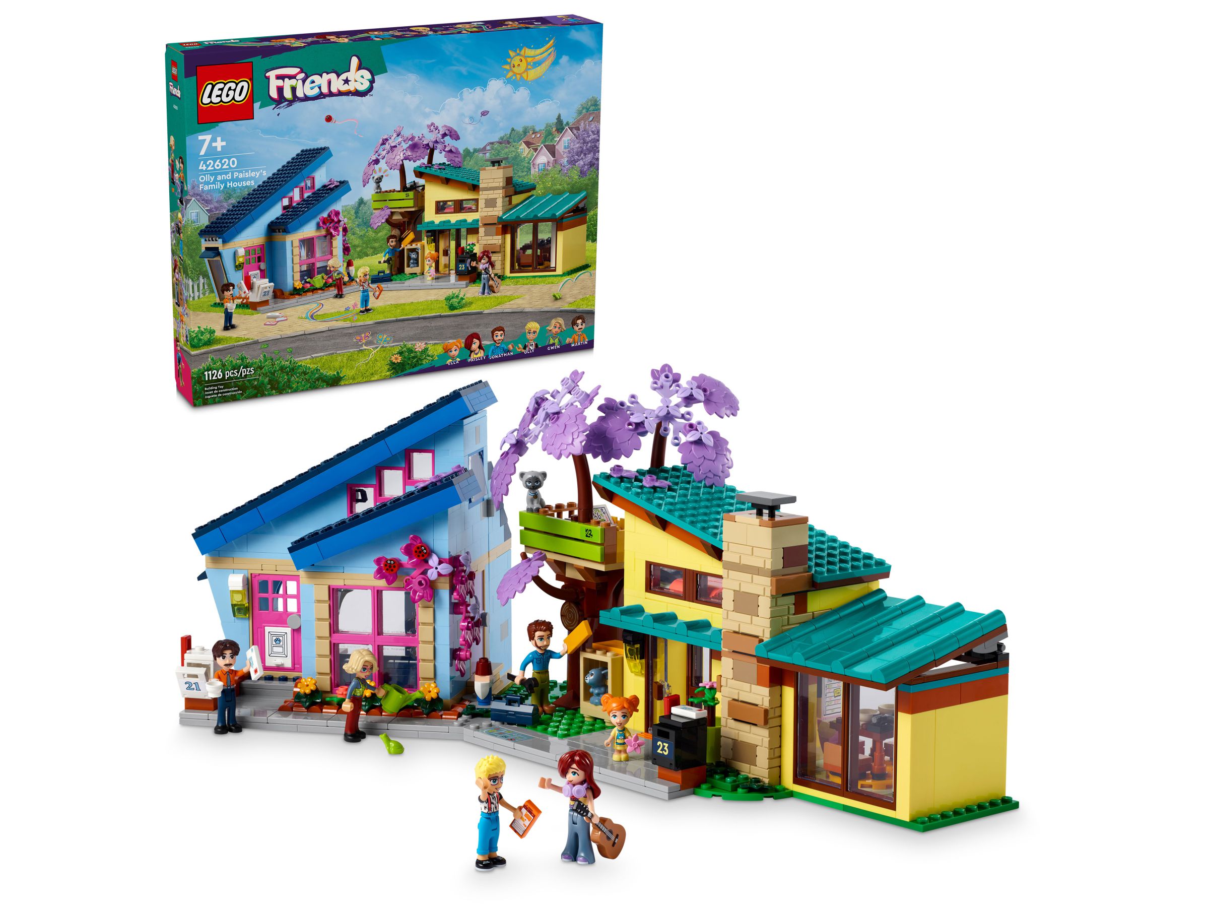 stavebnice Lego Friends 42620 Rodinný dům Ollyho a Paisleyho
