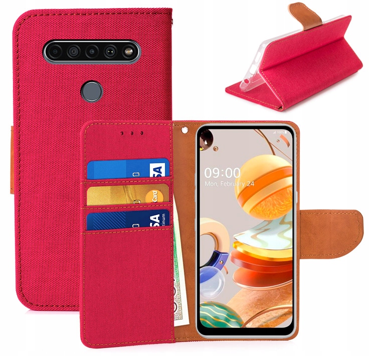 

Etui Portfel Canvas Do Lg K41S