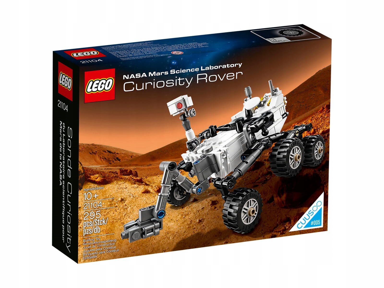 Klocki Lego Ideas Zestaw Nasa Mars Science Laboratory Curiosity Rover 21104