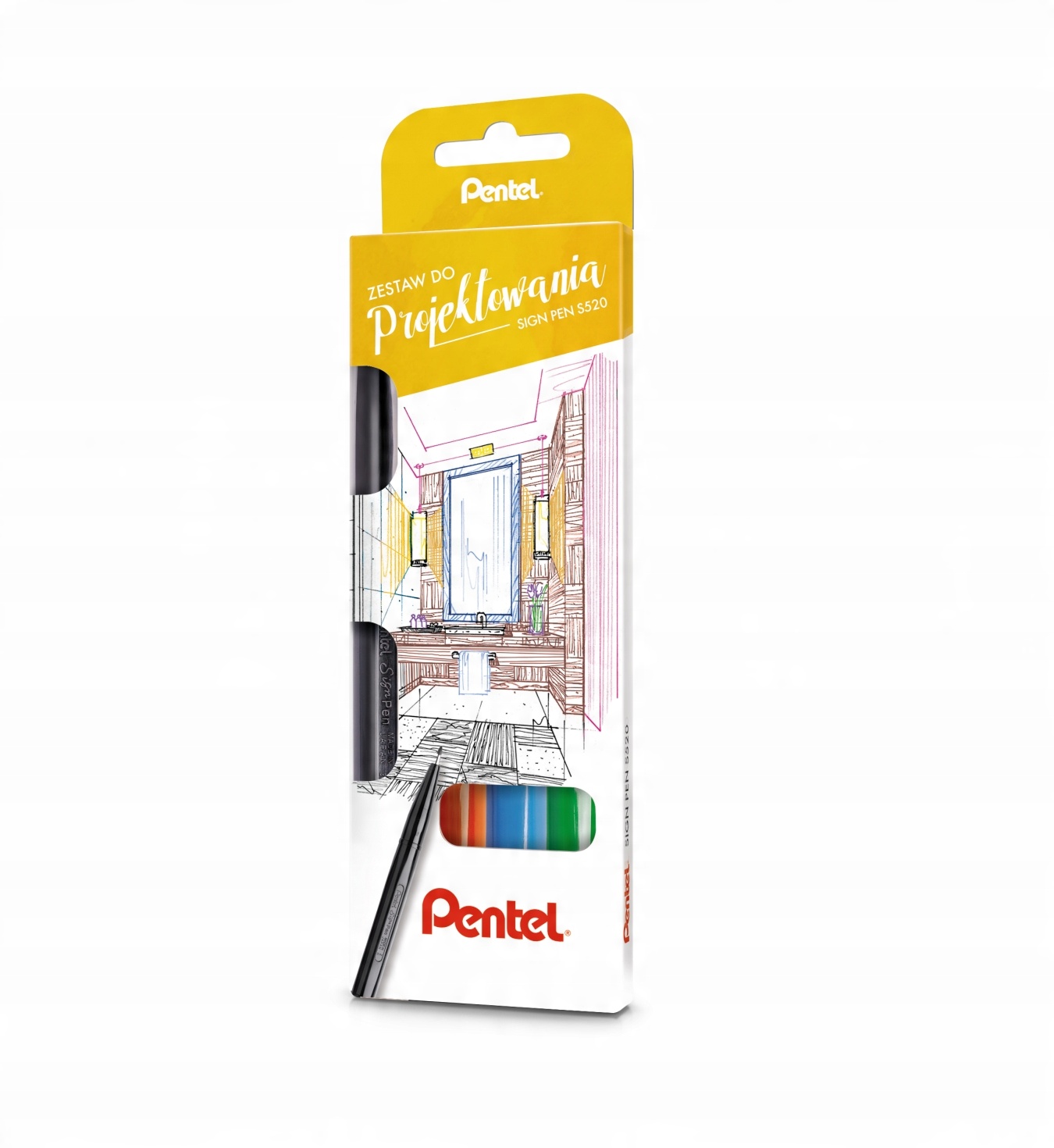 

Pisak Pentel Sign Pen S520 KPL-4 Szt