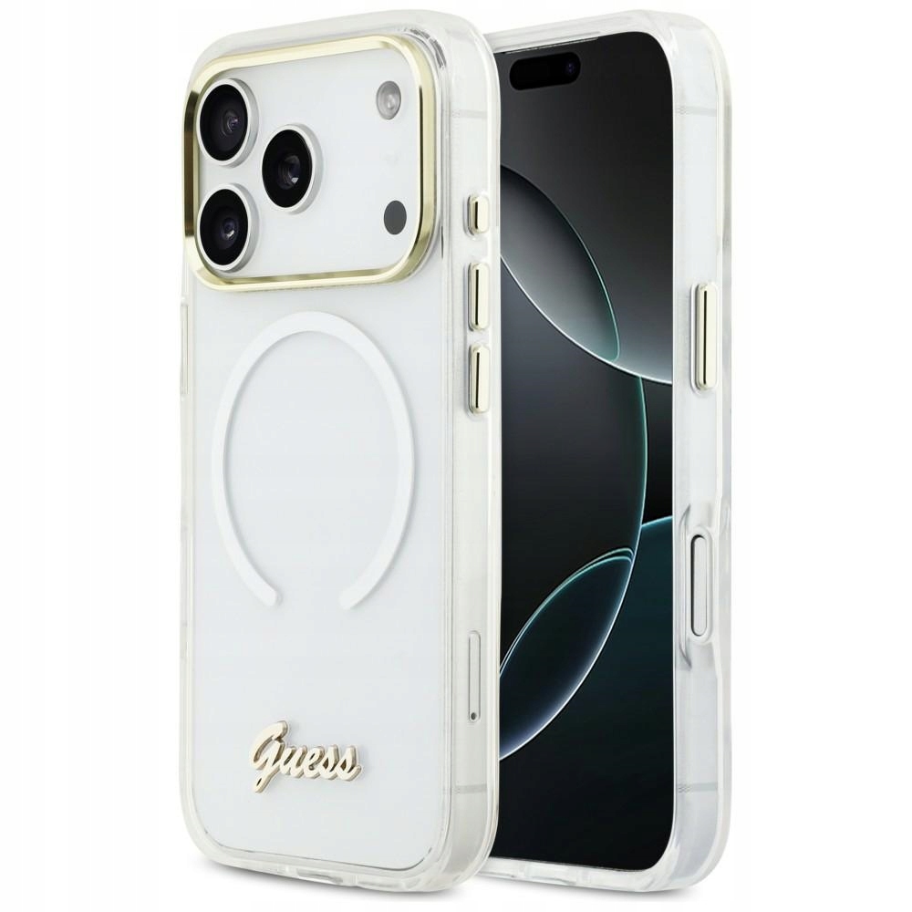 Guess IML MagSafe pouzdro Elegantní kryt obal pro iPhone 17 Pro