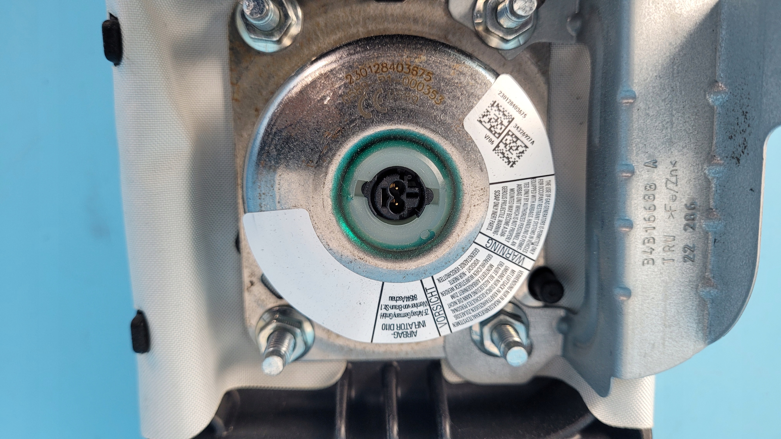 MERCEDES EQE W295 350+ 23r подушка пассажира подушки безопасности A2958603400