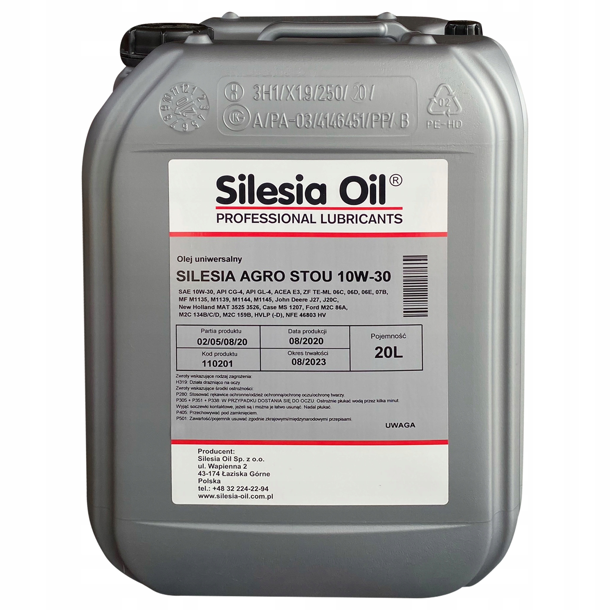 

Olej Wielofunkcyjny Silesia Agro Stou 10W30 20L