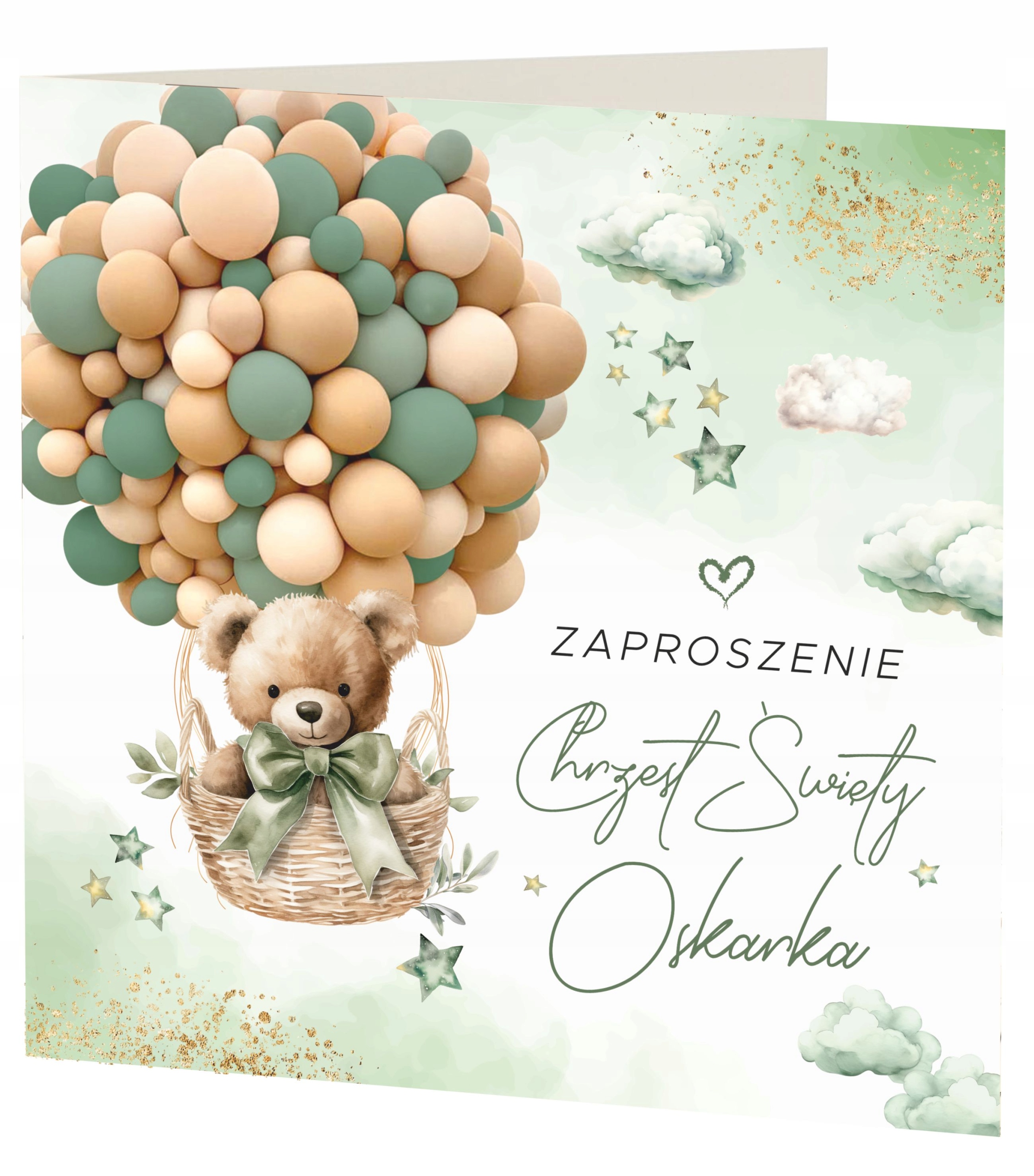 ZAPROSZENIE NA CHRZEST ŚWIĘTY + KOPERTA + IMIĘ DZIECKA + EKSPRES + JAKOŚĆ EAN (GTIN) 5905965236783