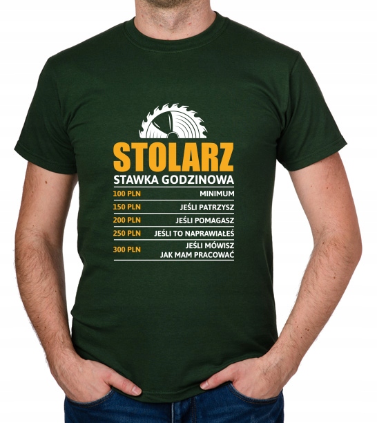 

koszulka Stolarz stawka godzinowa prezent