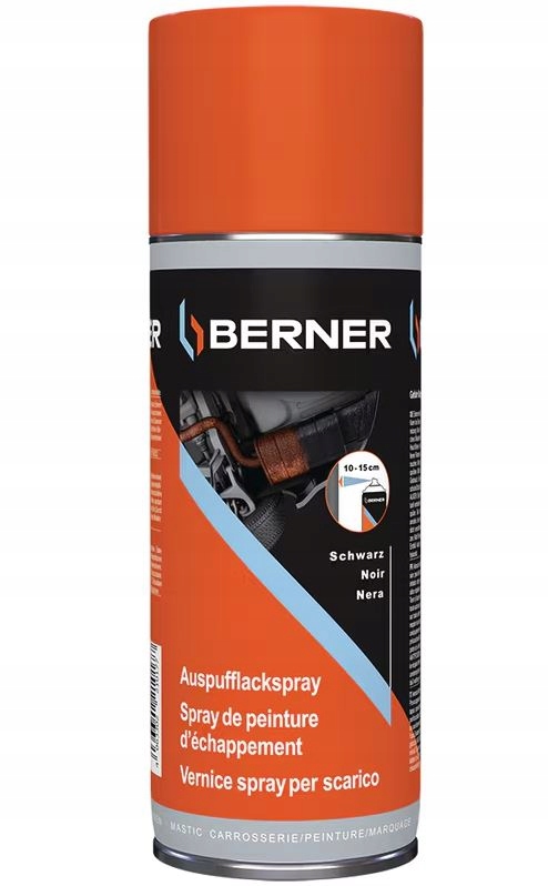 Berner Lakier Spray do Wydechów 400ml Odporny na Wysokie Temp 410477
