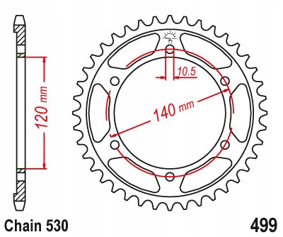 Ozubení zadní zadní velké Kawasaki Zzr Zz-r Zx 500 600 Ninja 48 zubů
