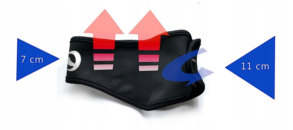 Opaska MEMBRANOWA Termoaktywna - EAR .Roz L Materiał dominujący poliester