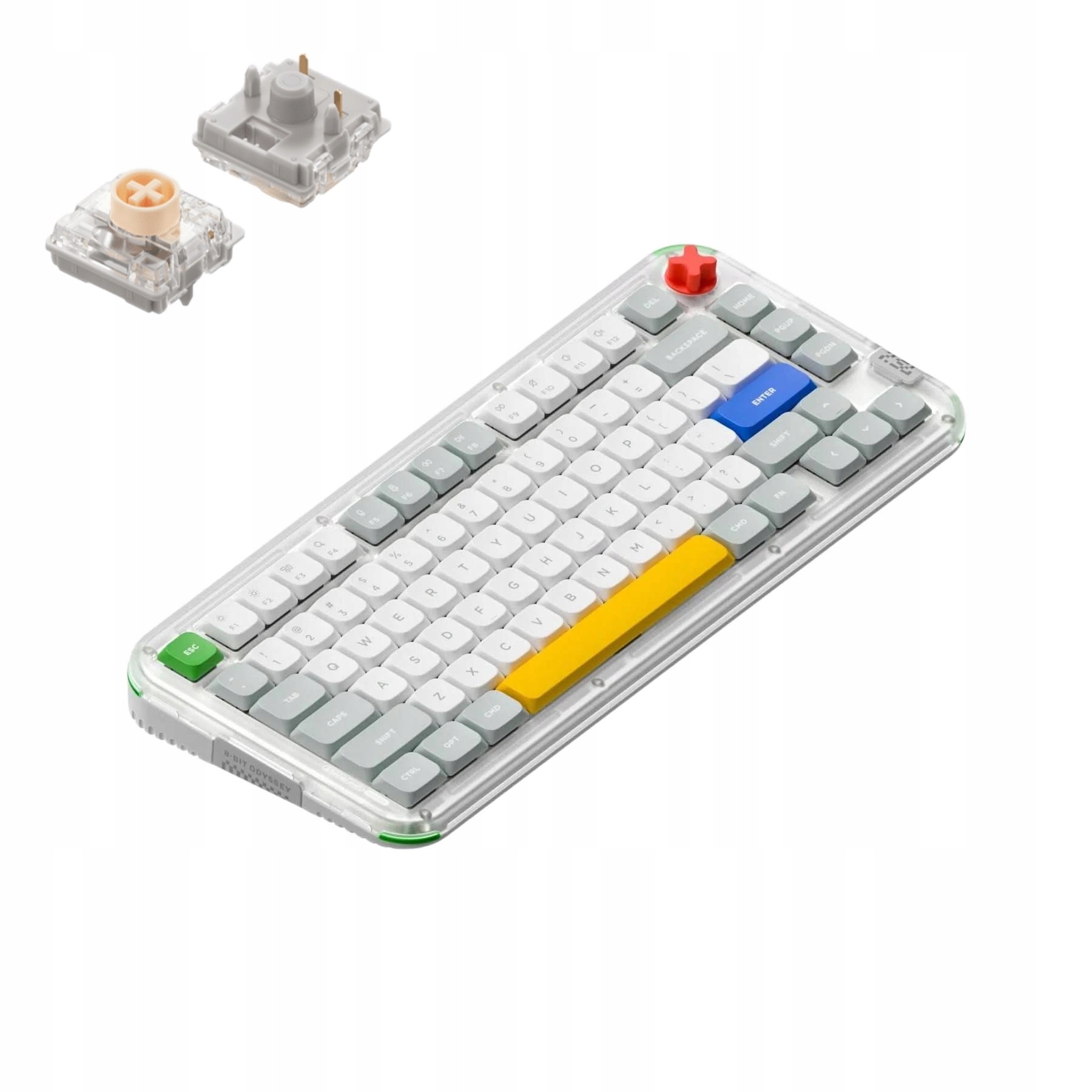 Nuphy Kick75 Klawiatura Mechaniczna Bezprzewodowa Low-Profile Blush Nano