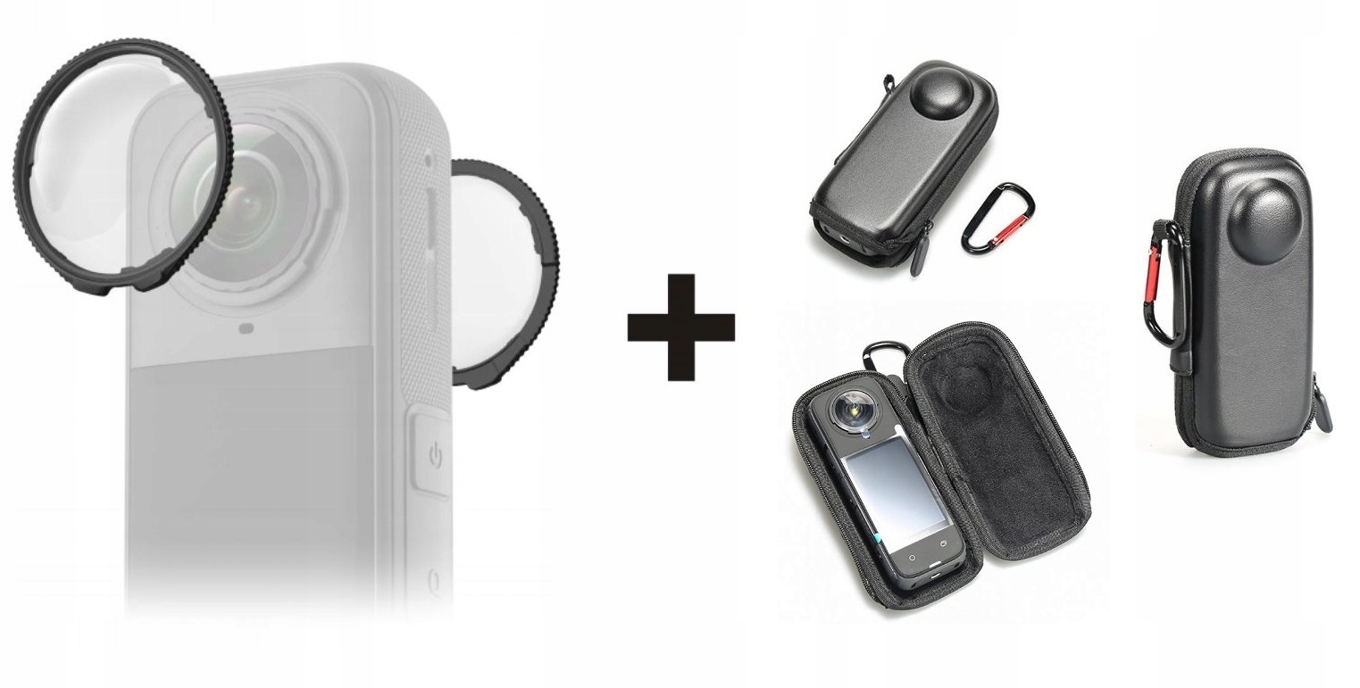 Originální ochranná krytka na čočky Insta360 X5 Tvrzené Sklo Eui Hard Case