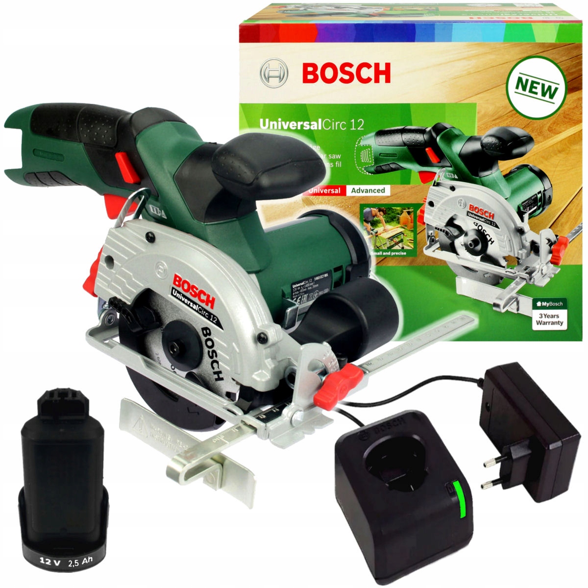 

Pilarka tarczowa UniversalCirc 12 Bosch 1x2,5Ah