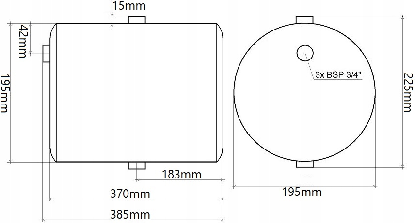 1377.10L.BRĄZ - МАСЛЯНЫЙ БАК 10L ГИДРАВЛИЧЕСКИЙ ЧИЛЛЕР