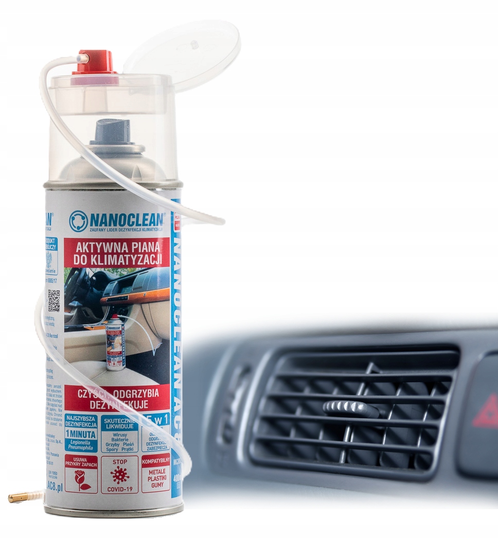 NANOCLEAN AC8 PIANA CZYSZCZENIA KLIMATYZACJI DEZYNFEKCJA WIRUSY BAKTERIE Stan opakowania oryginalne