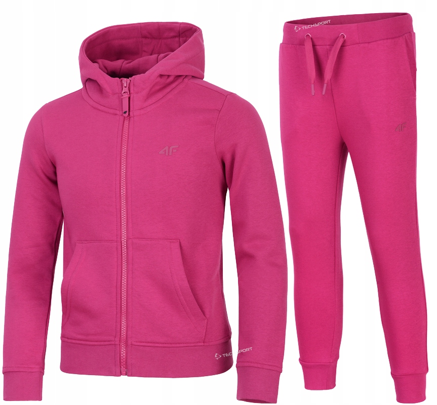 

4F Dziewczęcy Dres Komplet Bluza Spodnie 146