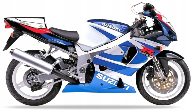 Samolepky Juula Pro Suzuki Gsxr 750 2000 Modré 1LF Bílé Ojw