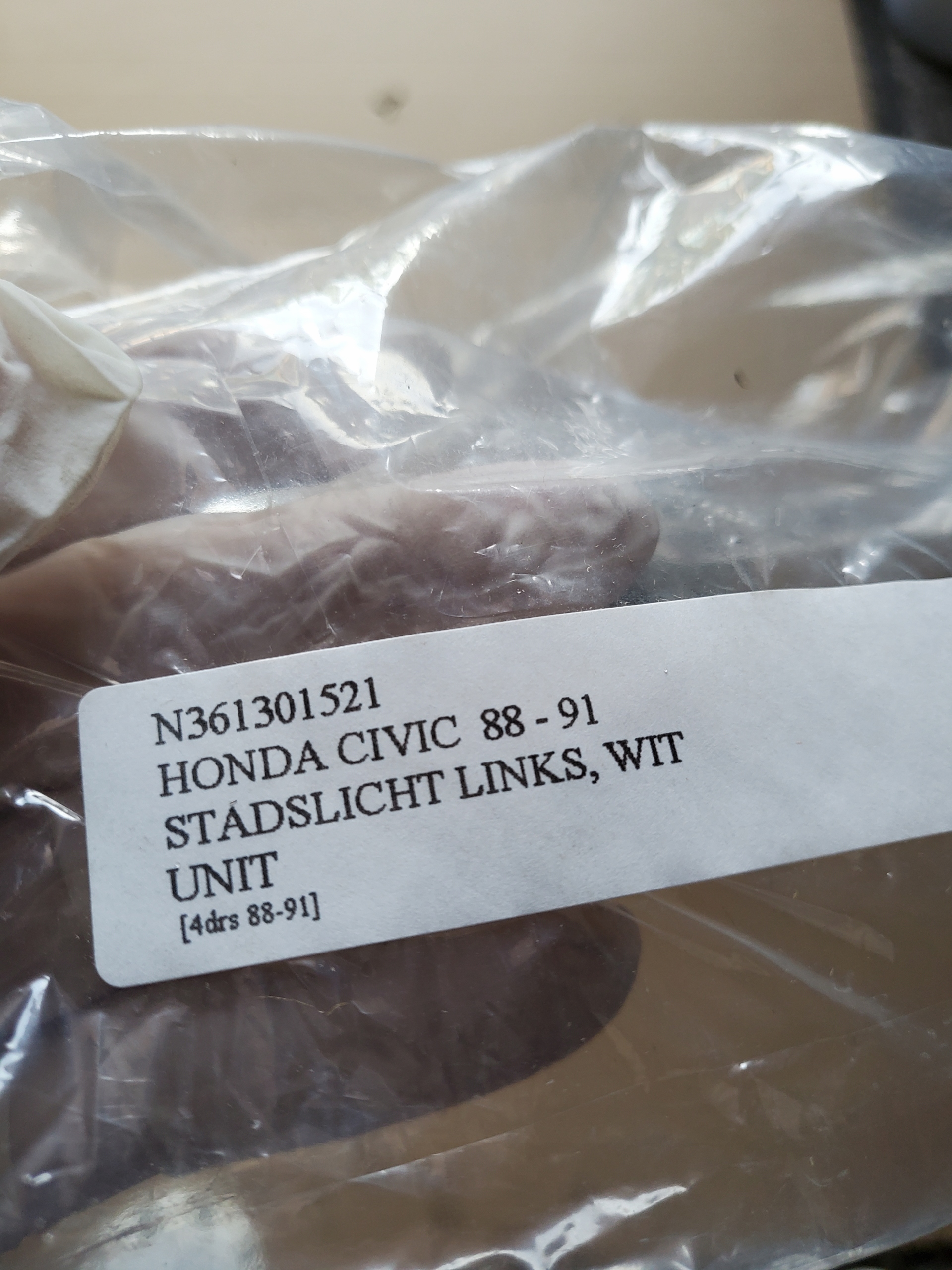 light POZYCYJNA front left HONDA CIVIC IV 4D 1988-91 new