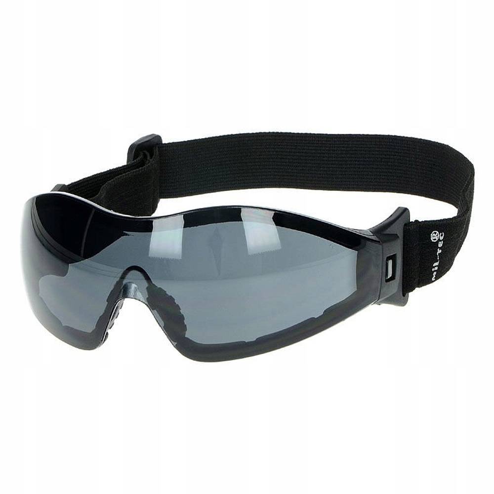 Gogle Balistyczne Mil-Tec Commando Para Black Smoke Anti-Fog