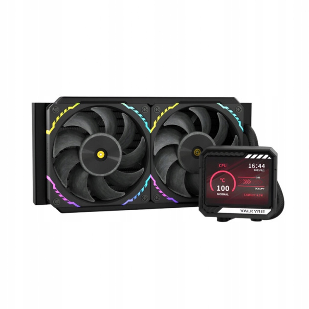 Chłodzenie Aio Valkyrie V240 LCD Black (VK-AIOV240B)
