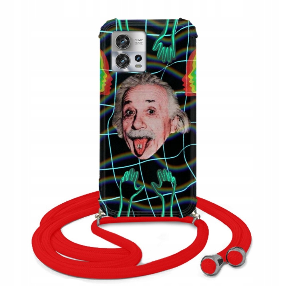 Pouzdro Crossbody Red pro Motorola Edge 30 Fusion Pro Mládež Hardcore vzory