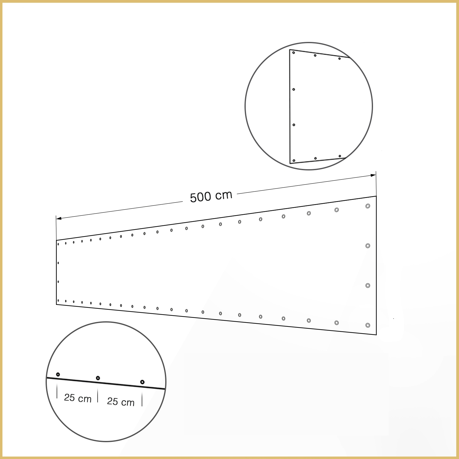 

Montaż Oczek Co 25CM Osłona Balkonowa 5M Cover-it