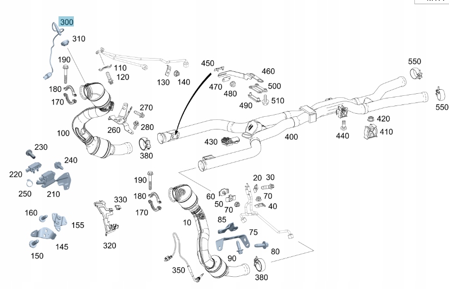 Sonda lambda Mercedes A0005423400 NOWA Producent części Mercedes-Benz OE