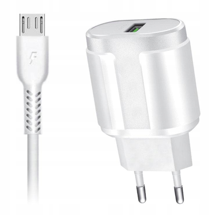 

Ładowarka Amp QC3.0 Biała microUSB ATCU3QC30W
