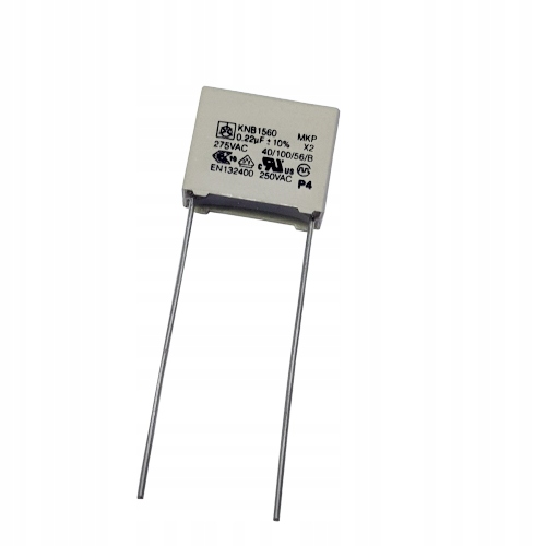 

Kondensator 220nF 10% 275V MKPX2 100szt. Iskra