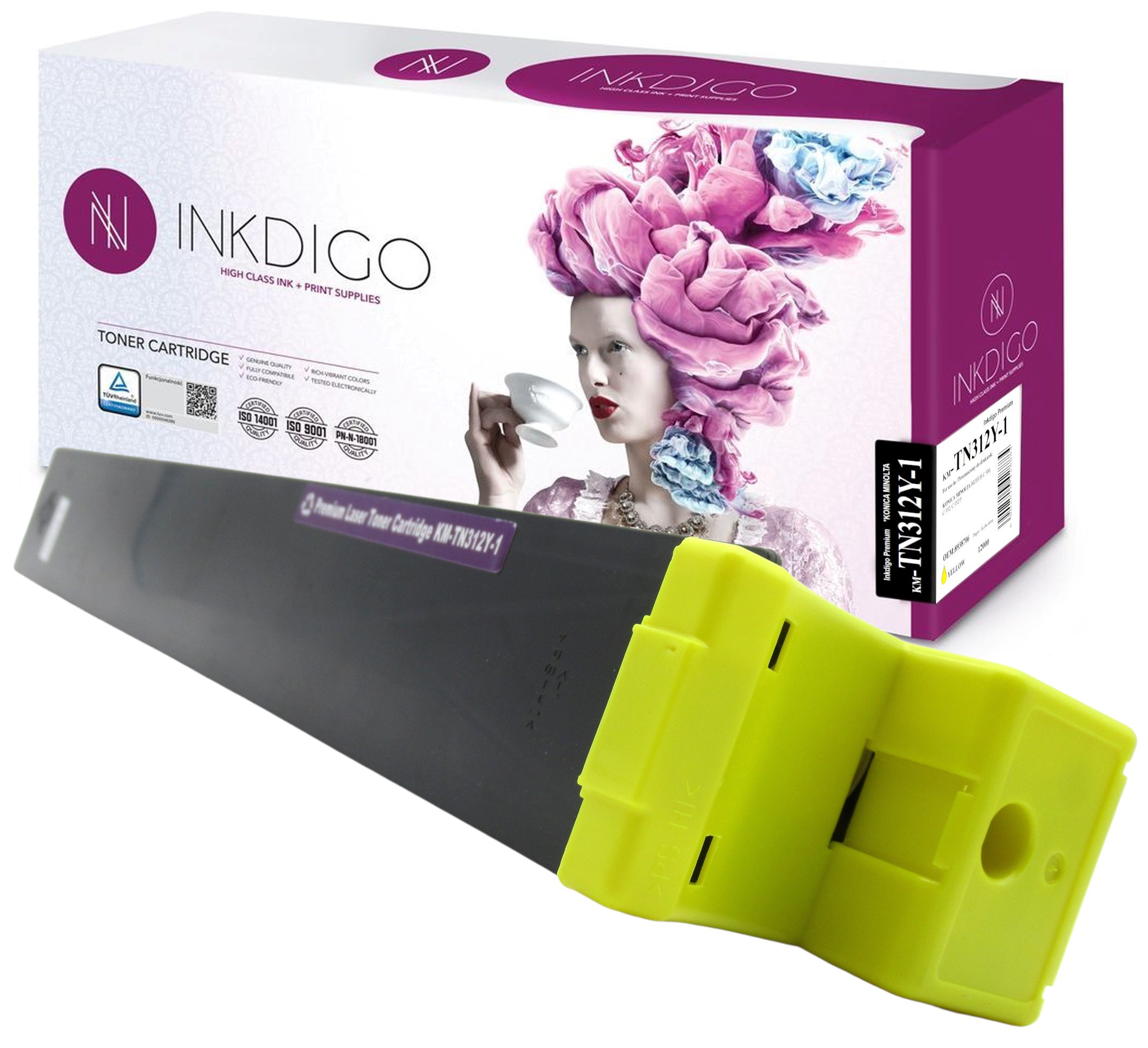 Toner pro tiskárny C300 C352 Minolta Tn 312Y