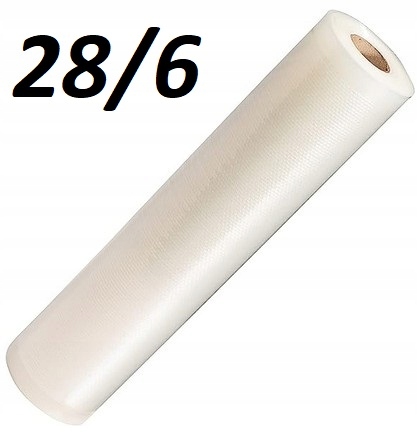 Folia Do Zgrzewarki Próżniowej Rękaw 28cm Rolka 6m Moletki